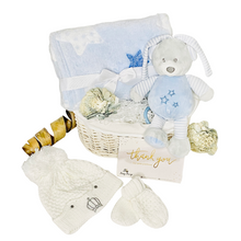 Load image into Gallery viewer, JoJo Pram Set Boys 4 Piece Hamper
