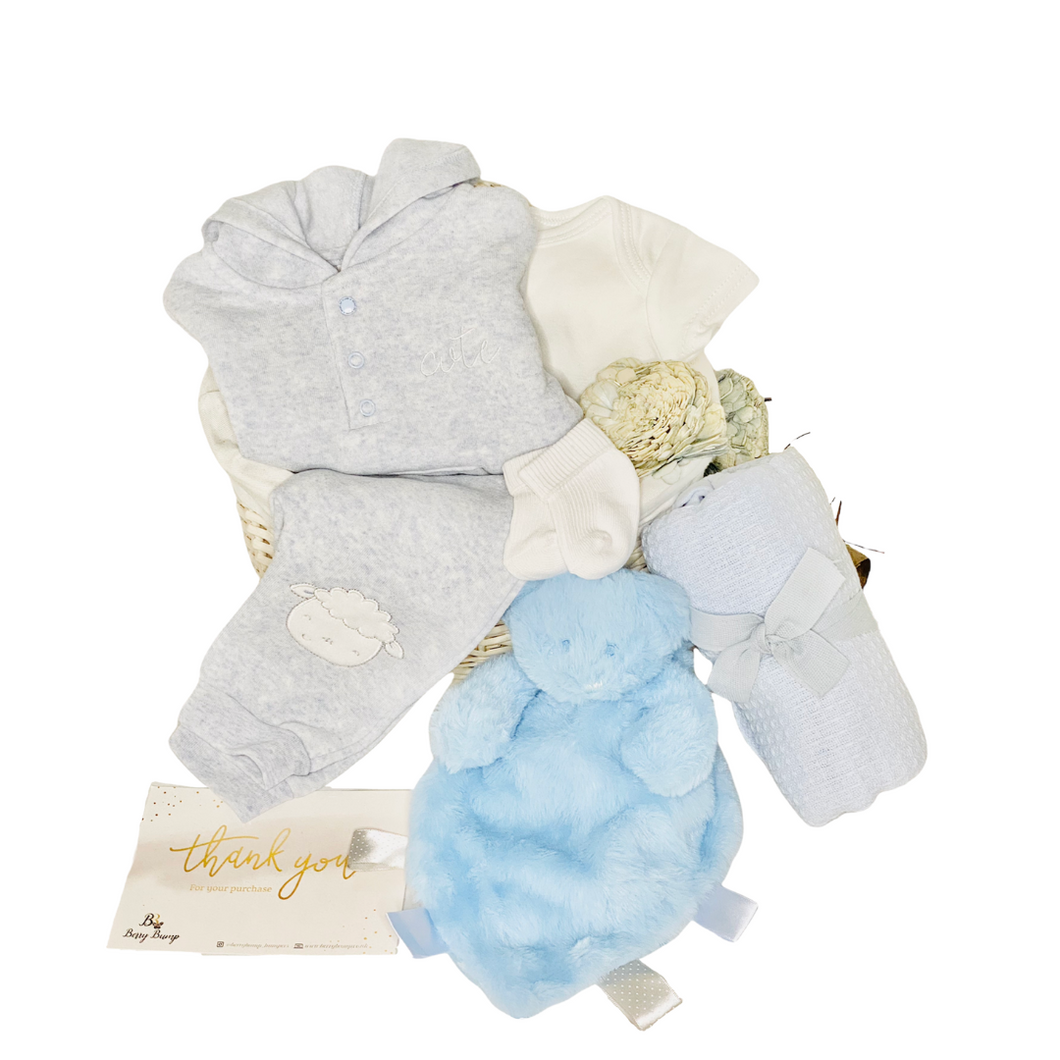 Toby 6 Piece New Baby Boy Hamper